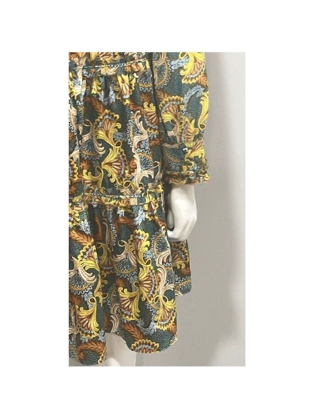 Cinq a Sept Brady Paisley Ruffle Tiered Babydoll Dress Size 6 - Picture 12 of 16